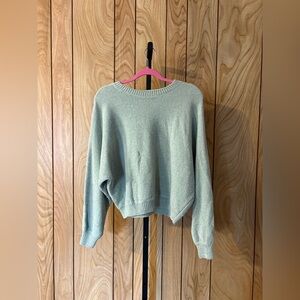Sage Green Soft Knit Crewneck Sweater